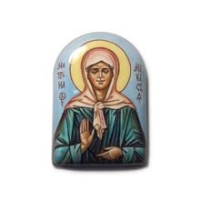 Финифть с образом Святая Матрона